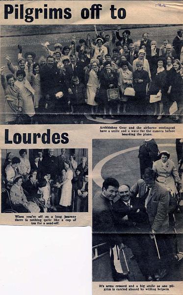 Lourdes_1961.7.jpg - Press cutting about the Lourdes trip.
