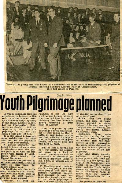 Lourdes_1966.8.jpg - Some of the boys get ready for the trip to Lourdes.