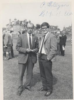 1967SportsMrHolliganMrMinchella.jpg - Picture of Gerry Minchella when he was a teacher at Holy Cross. He is on right